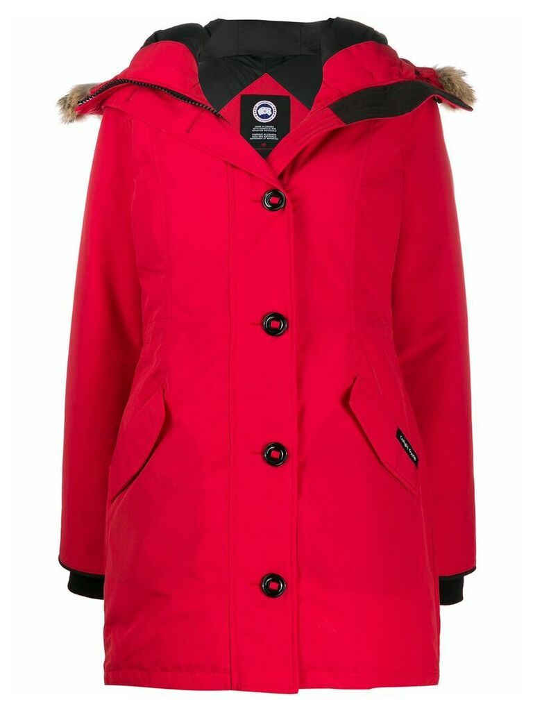 Canada Goose button down parka coat - Red