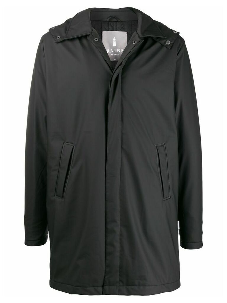 Rains hooded raincoat - Black