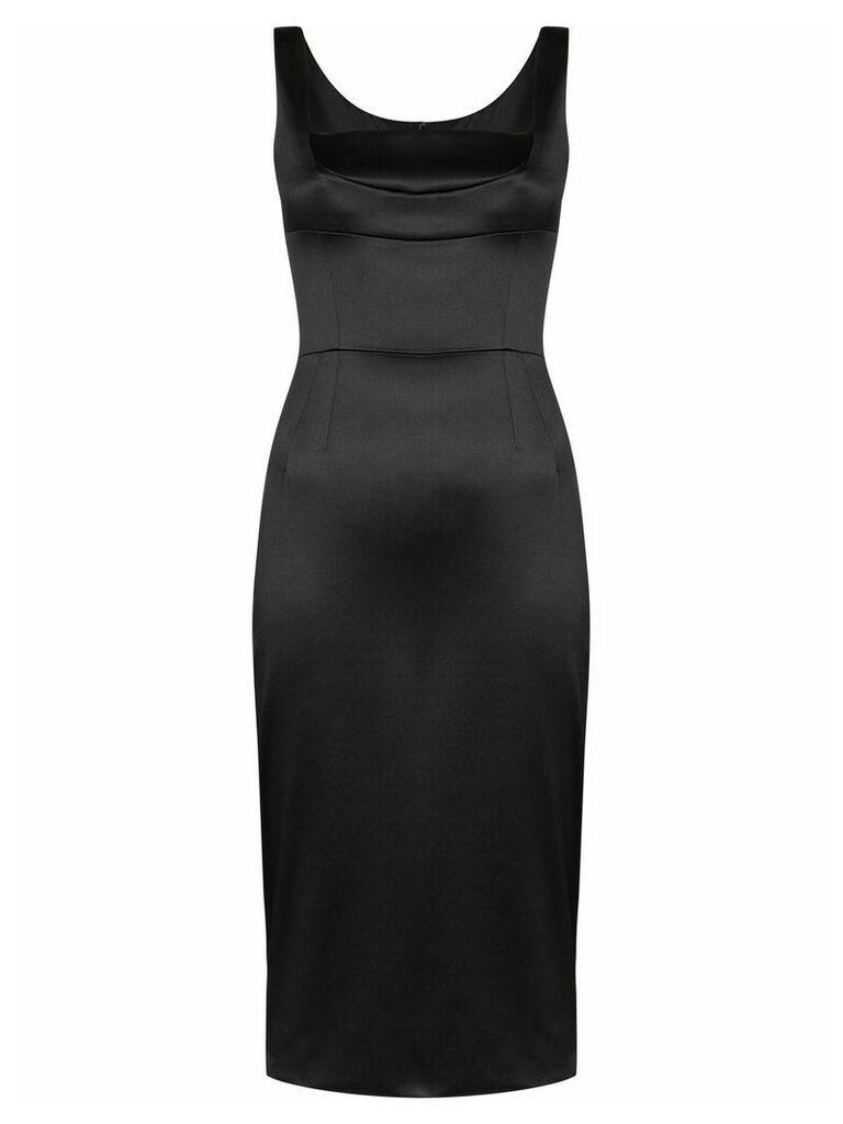 Dolce & Gabbana Duchess fitted midi dress - Black