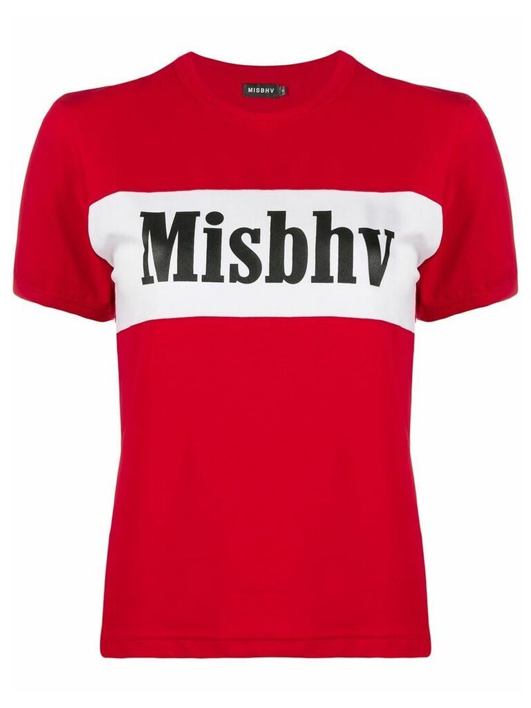 MISBHV colour block logo T-shirt - Red