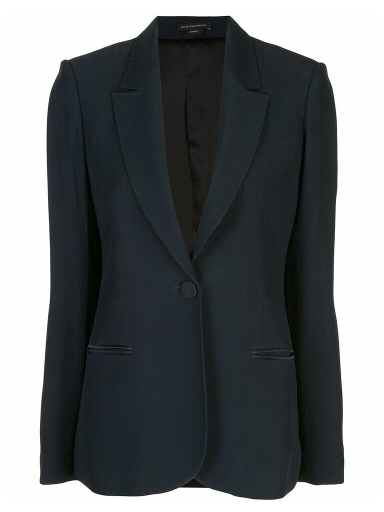 Kiki de Montparnasse fitted tuxedo blazer - Blue