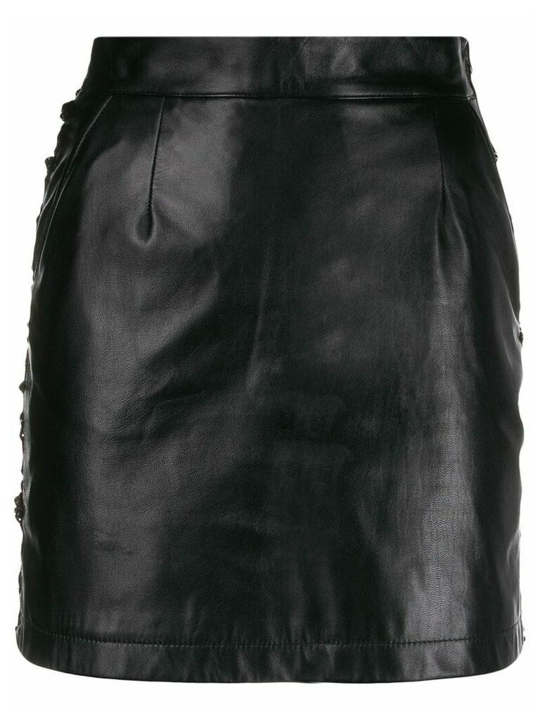 Almaz lace embroidered skirt - Black