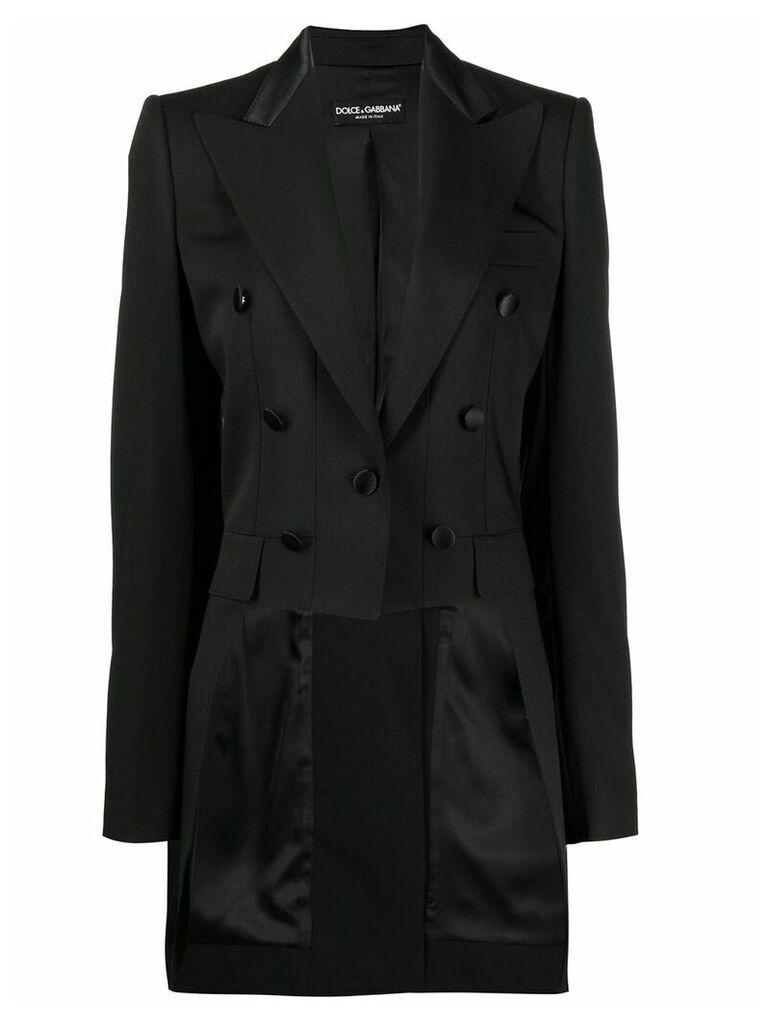Dolce & Gabbana buttoned tailcoat - Black