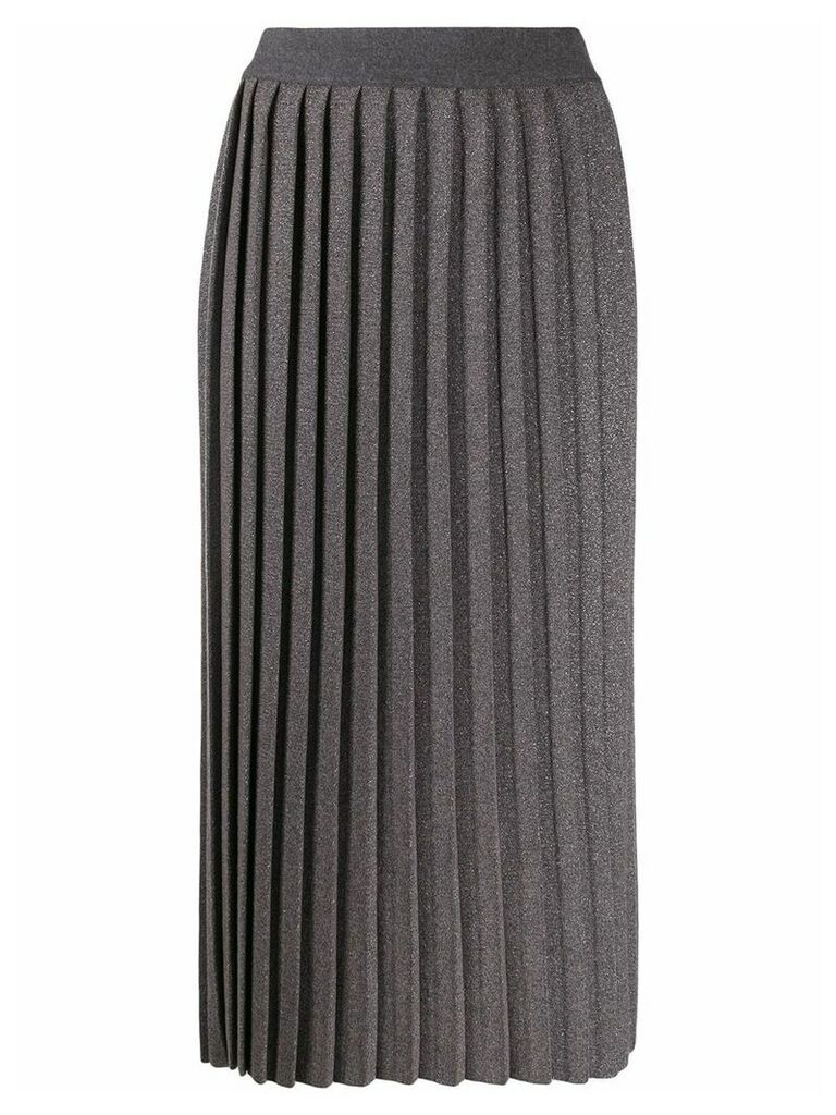Fabiana Filippi high-rise pleated skirt - Grey