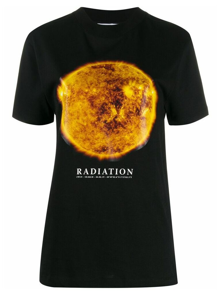 Marine Serre Radiation planet print T-shirt - Black