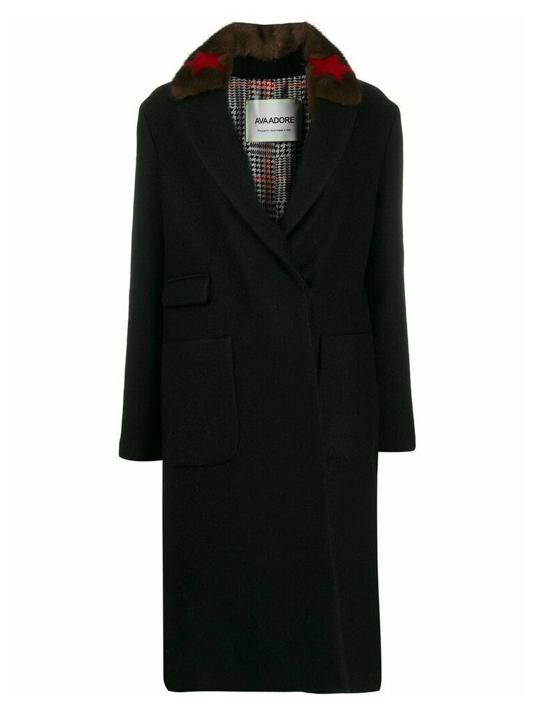 Ava Adore St Petersburg fitted coat - Black