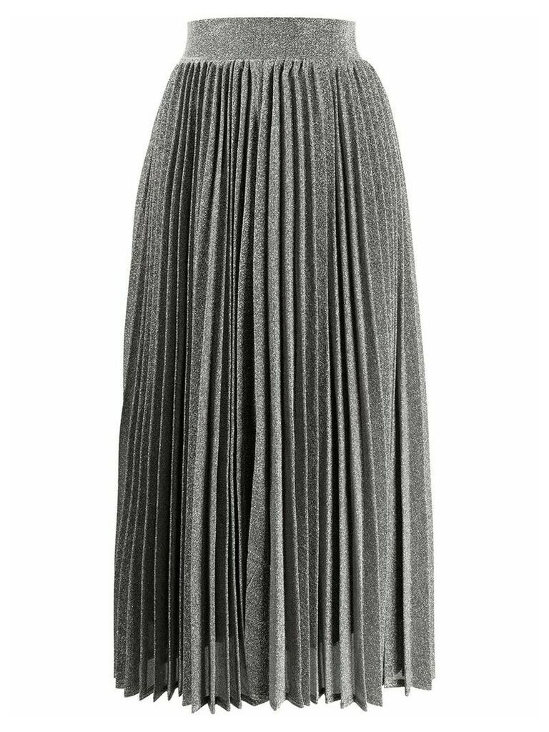 Amuse high-waisted pleated skirt - SILVER