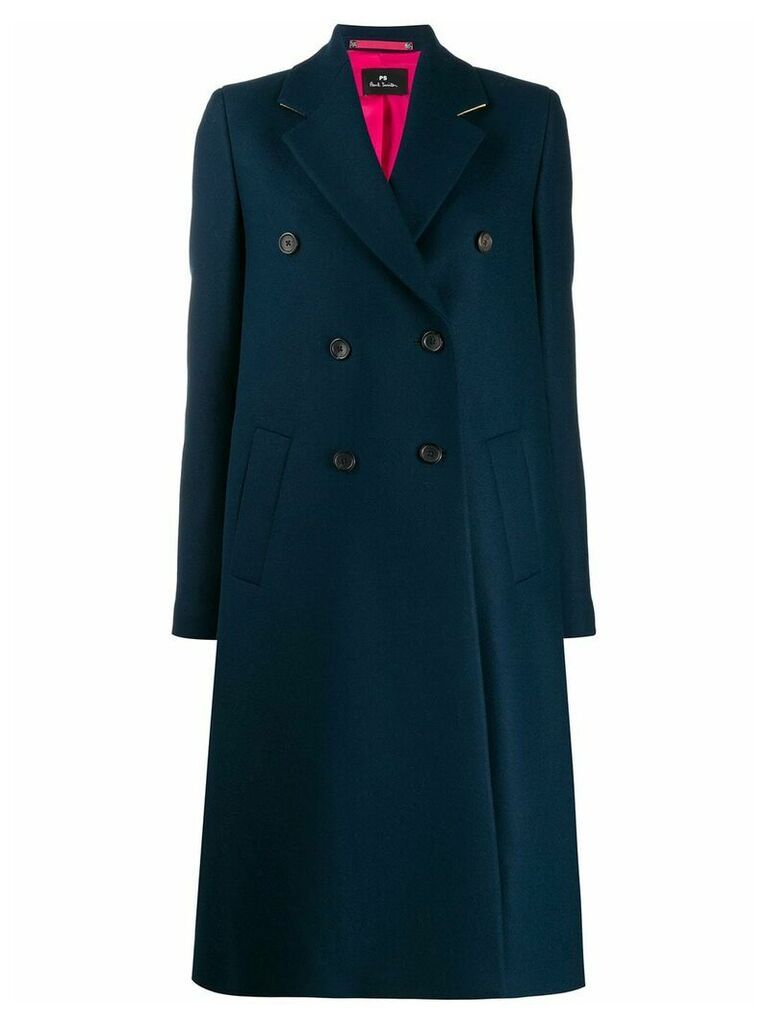PS Paul Smith double-breasted coat - Blue