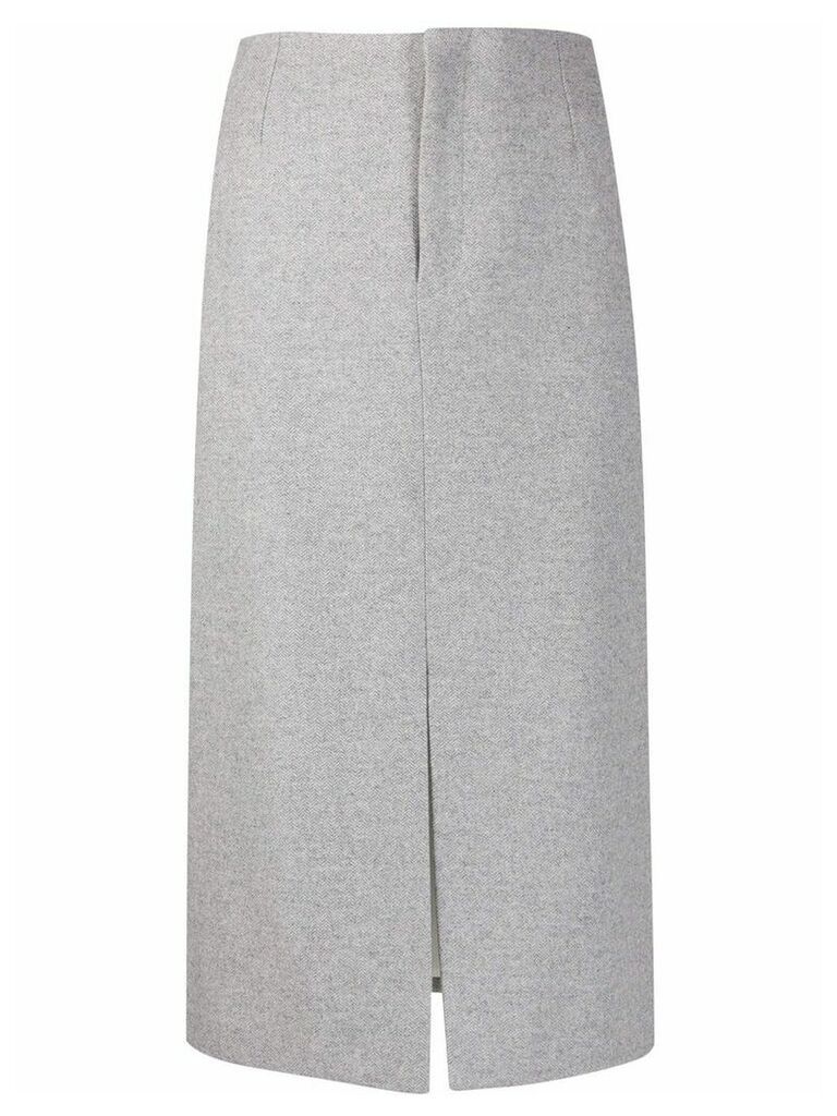 Joseph front-slit midi skirt - Grey