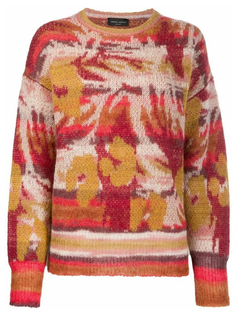 Roberto Collina embroidered long-sleeve sweater