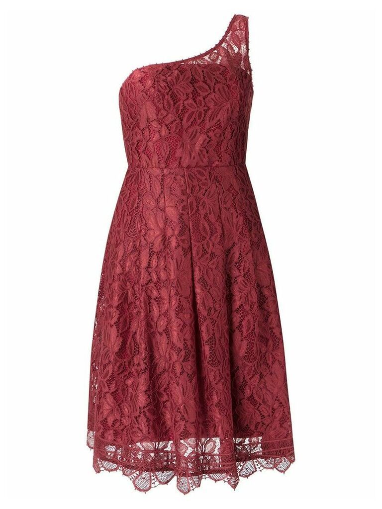 Martha Medeiros lace asymmetric dress - Red