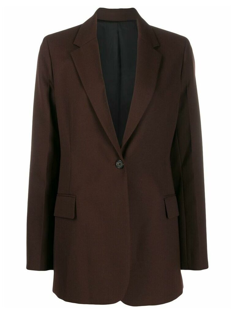 Joseph notched lapel blazer jacket - Brown