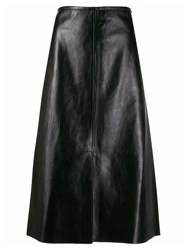 Joseph A-line leather skirt - Black
