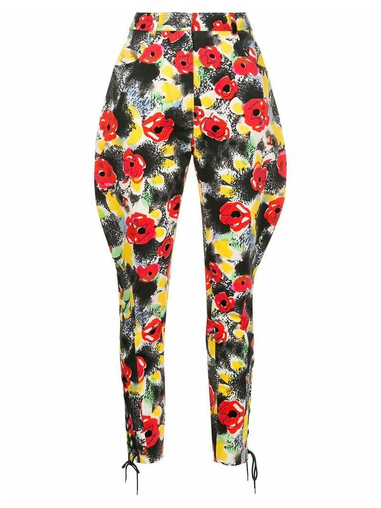Chanel Pre-Owned 1997 floral tailored trousers - Multicolour