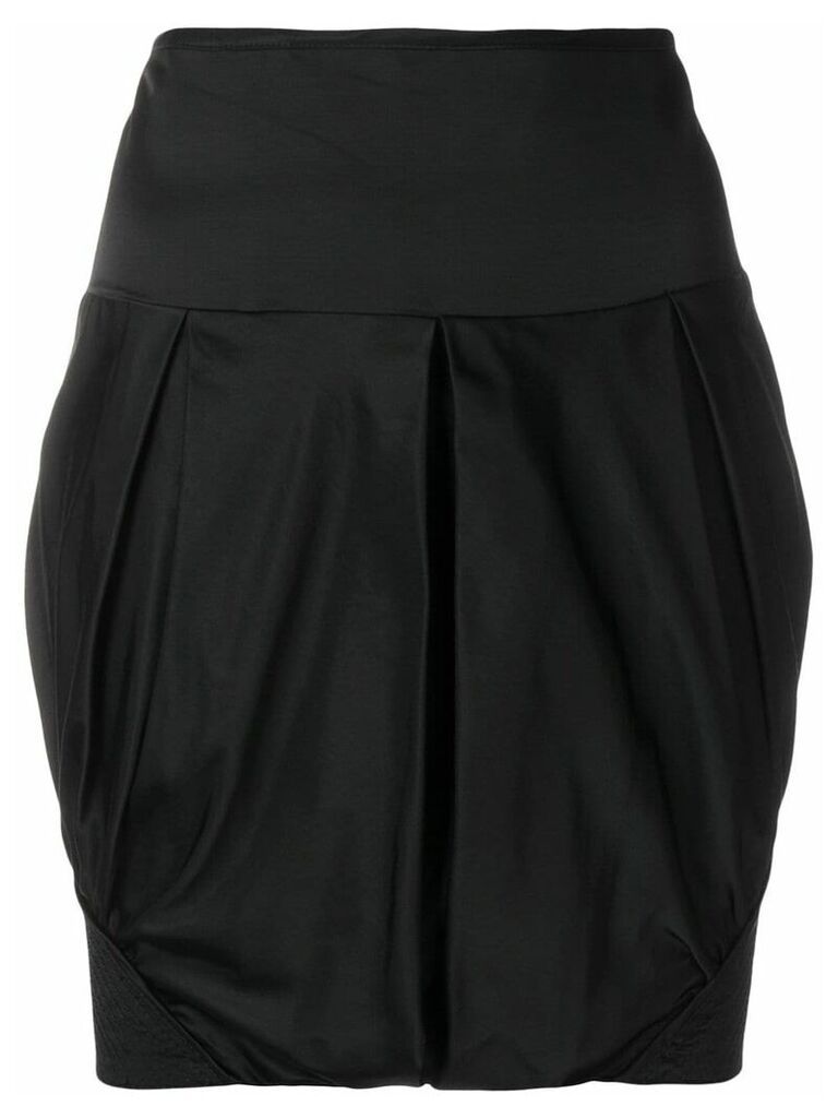 Giorgio Armani Pre-Owned ruched mini skirt - Black