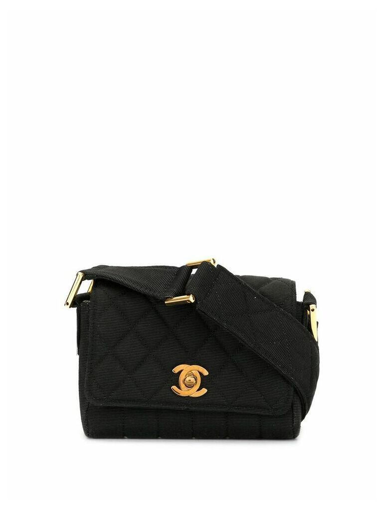 Chanel Pre-Owned diamond quilted shoulder bag - Black