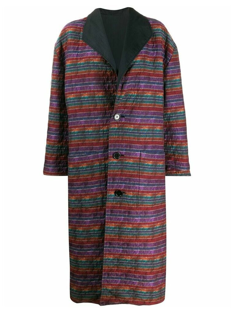 Missoni Pre-Owned 1980s reversible oversized coat - PURPLE