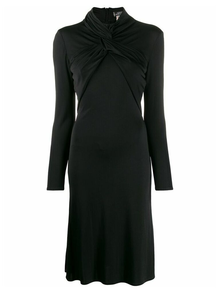 Versace Pre-Owned 1990s twist detail dress - Black