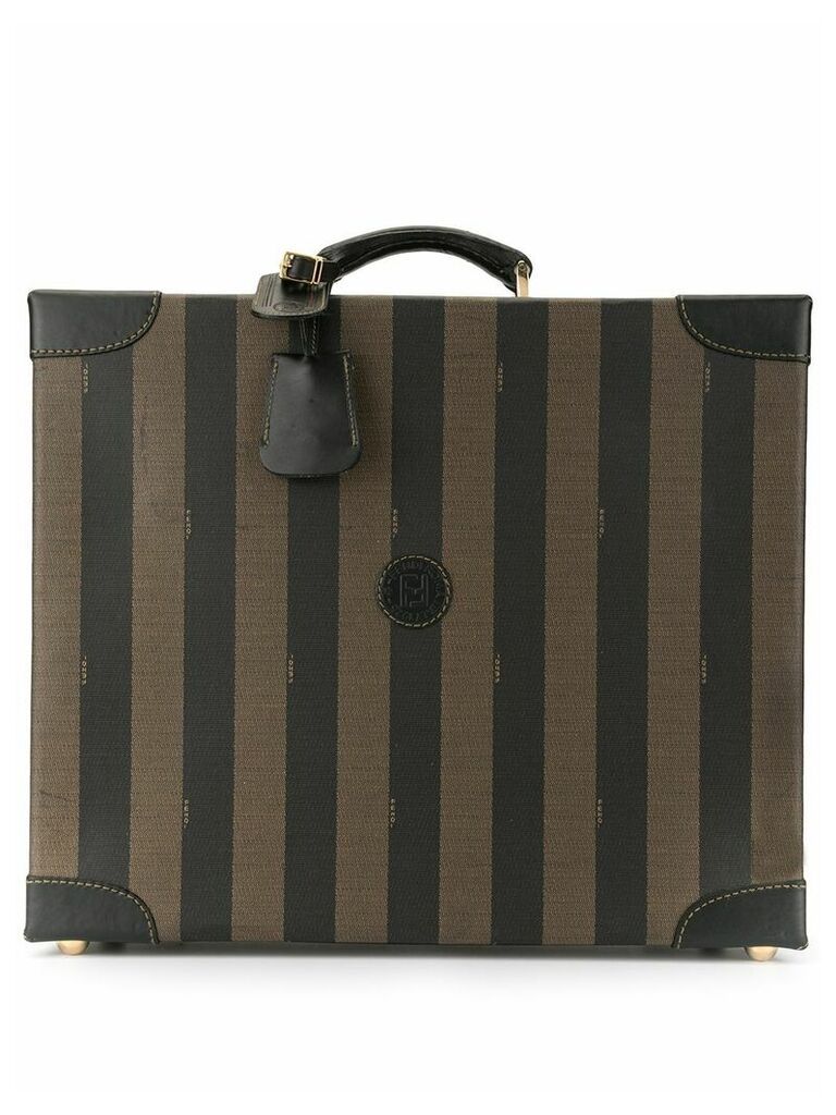 Fendi Pre-Owned Pequin pattern trunk bag - Brown