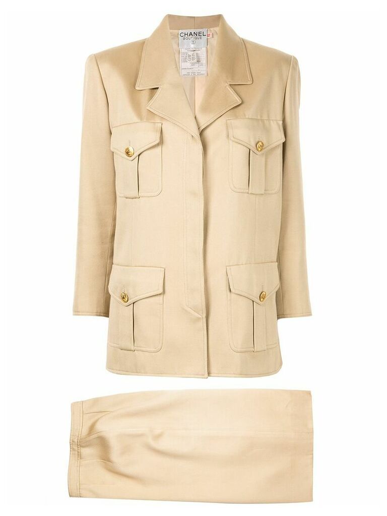 Chanel Pre-Owned Setup skirt suit - Brown