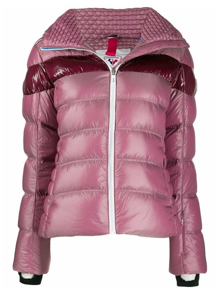 Rossignol contrast stripe ski jacket - PINK