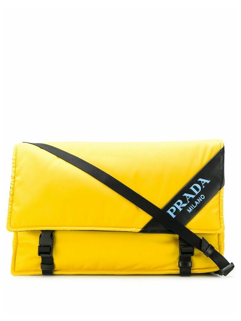 Prada logo messenger bag - Yellow