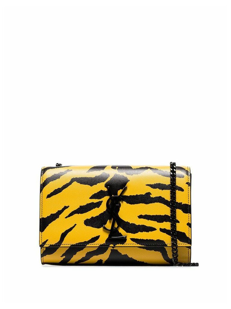 Saint Laurent Kate zebra print shoulder bag - Yellow