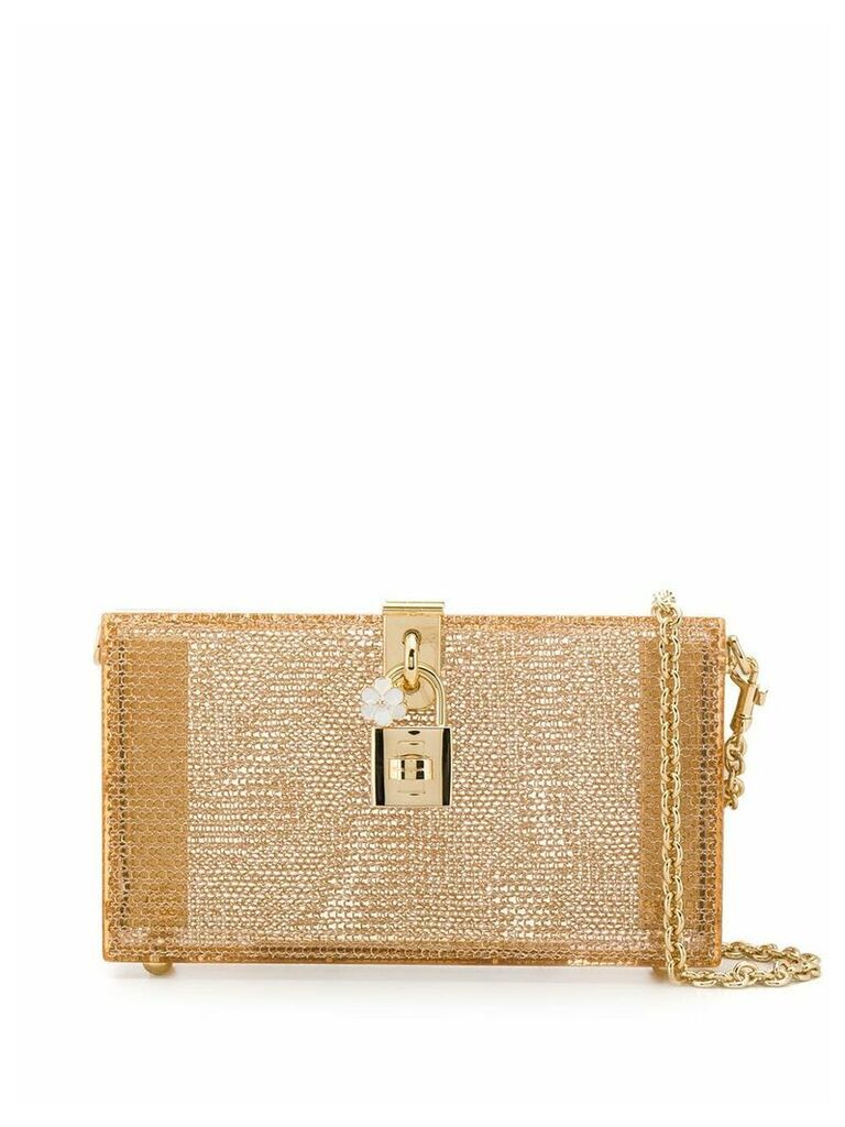 Dolce & Gabbana chain clutch bag - GOLD