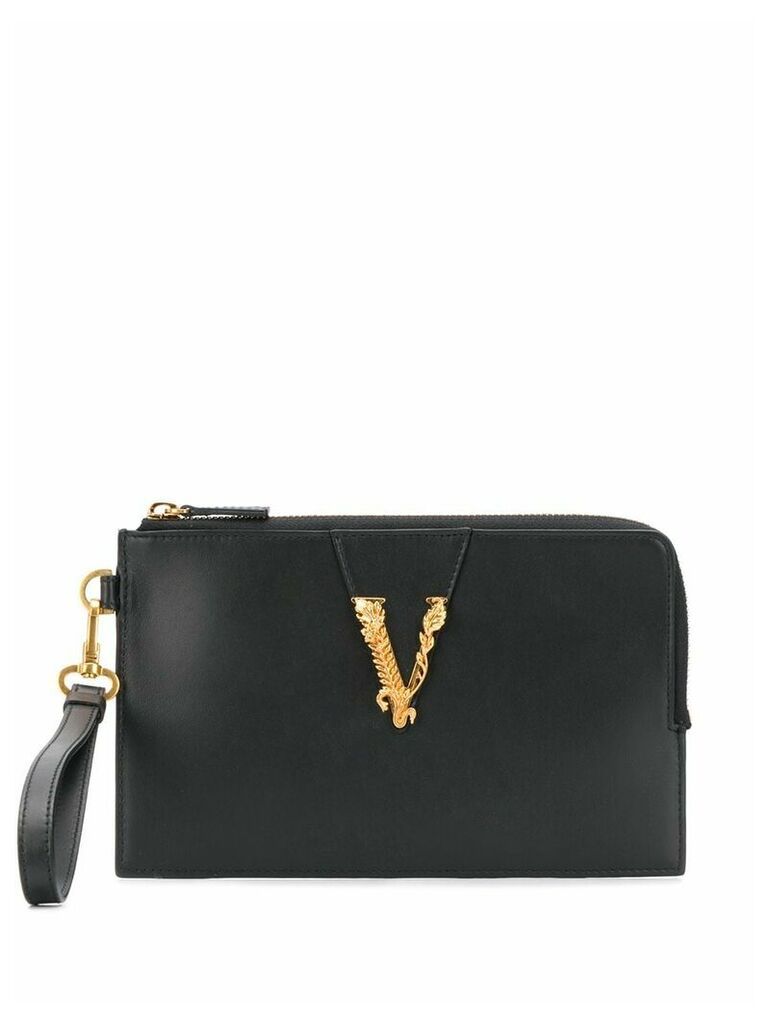 Versace Virtus clutch bag - Black
