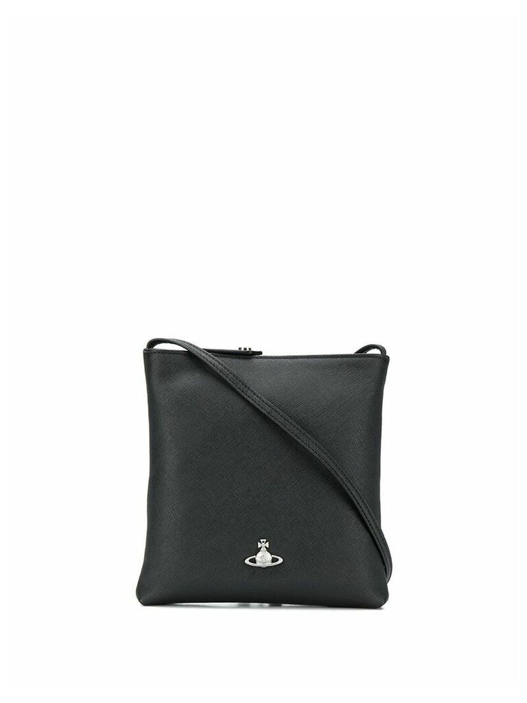 Vivienne Westwood crosshatch textured crossbody bag - Black