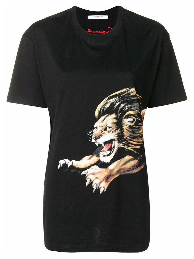 Givenchy Lion print T-shirt - Black