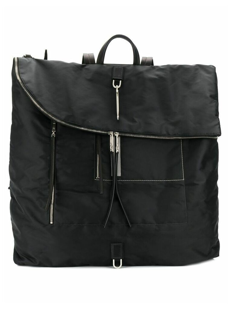 Rick Owens oversized zipped backpack - Black