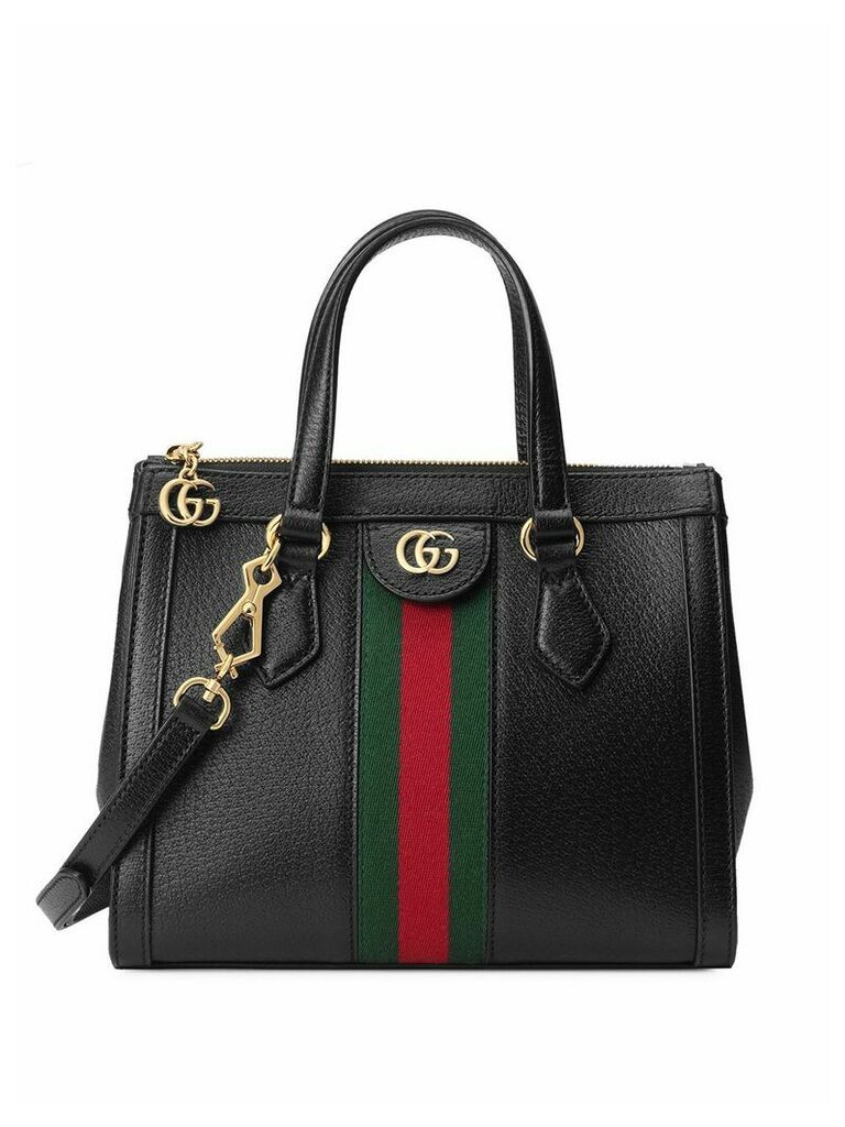 Gucci stripe detail tote bag - Black