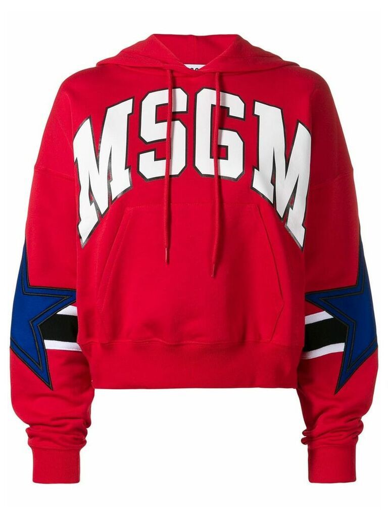 MSGM logo hoodie - Red