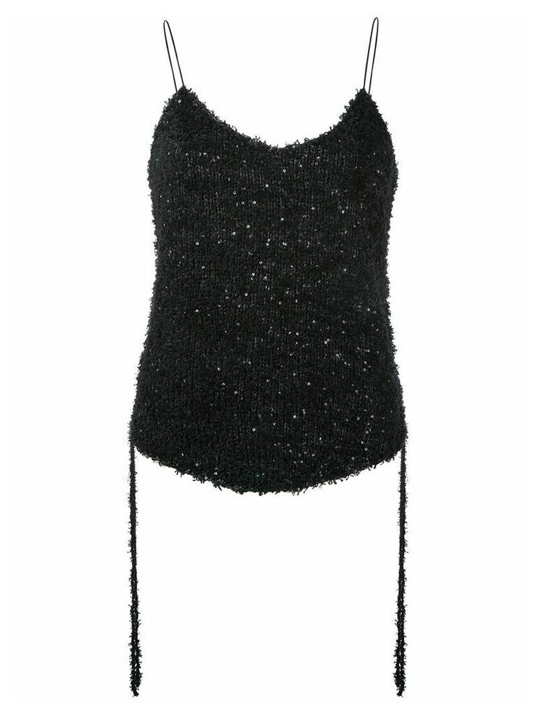 Irene Spangle camisole top - Black