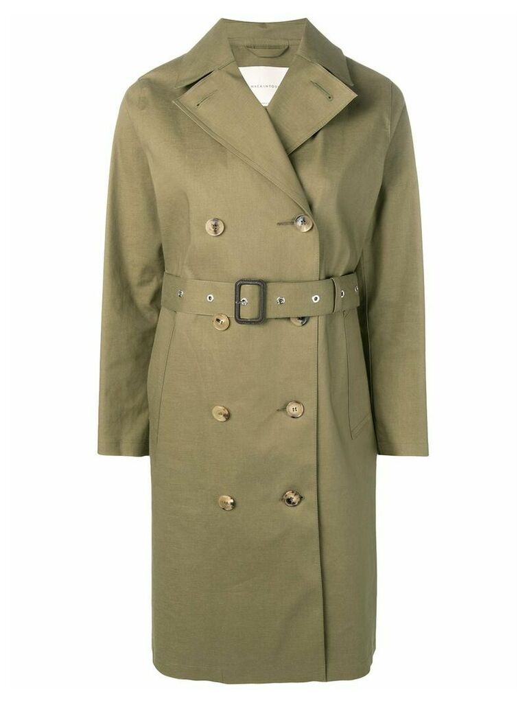 Mackintosh Khaki Bonded Cotton Trench Coat LR-022 - Green