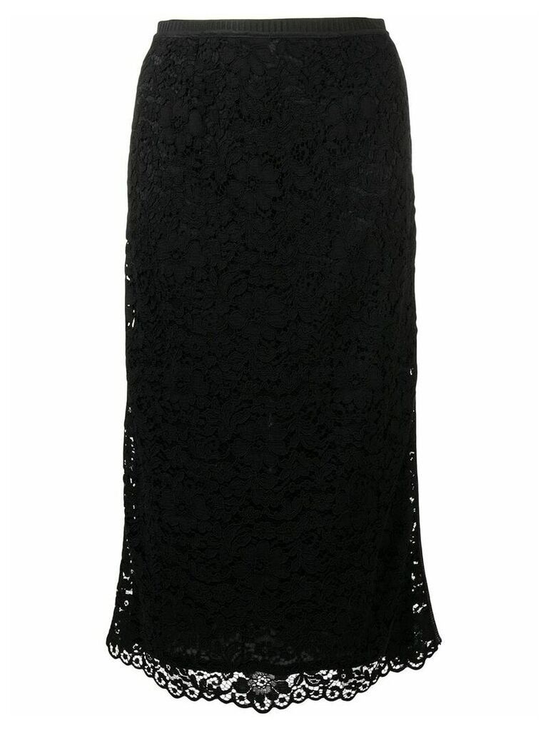 Antonio Marras layered floral skirt - Black