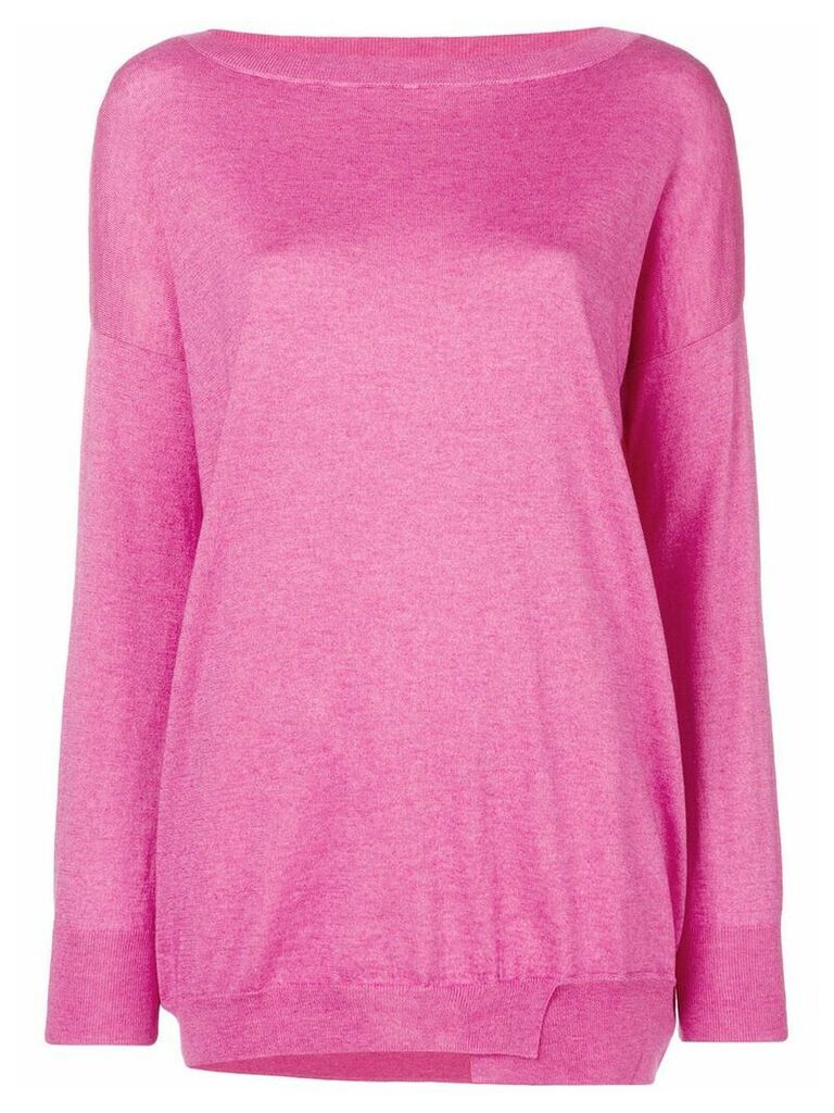 Snobby Sheep oversized boat neck sweater - Pink