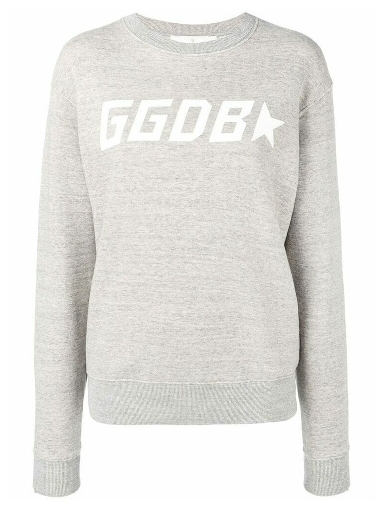 Golden Goose contrast logo sweatshirt - Grey