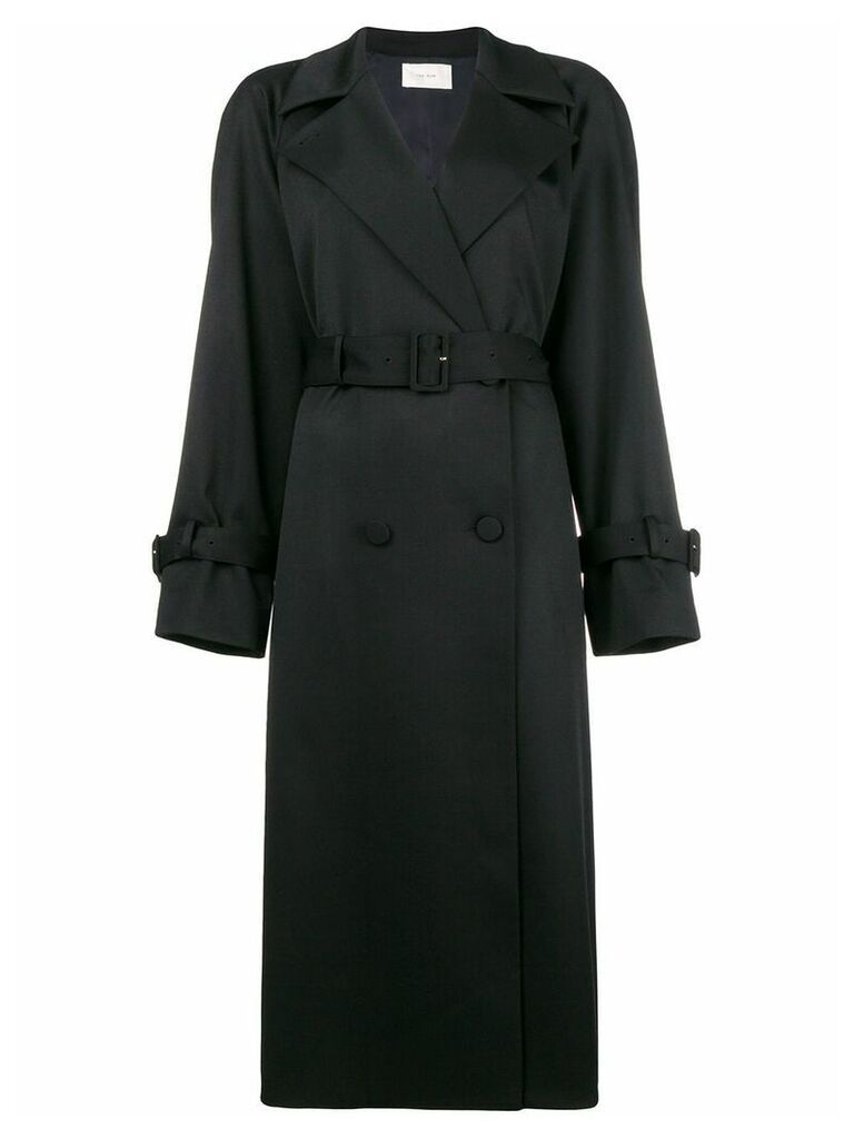 The Row double breasted trench coat - Black