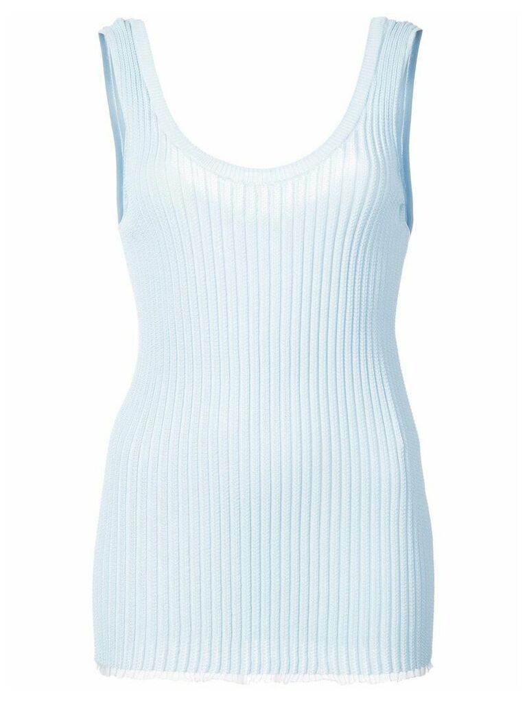 Proenza Schouler Ribbed tank top - Blue