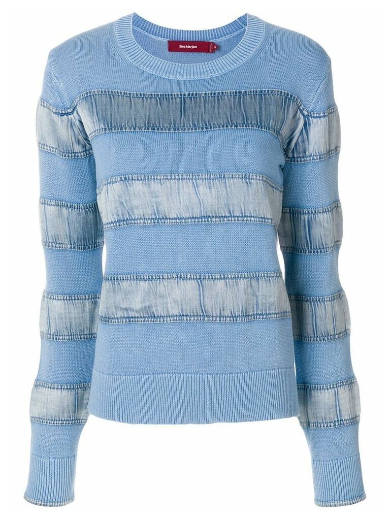 Sies Marjan velvet stripe sweater - Blue