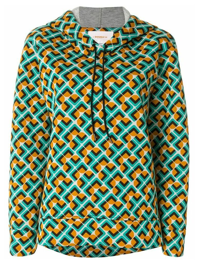 La Doublej Domino print hoodie - Multicolour