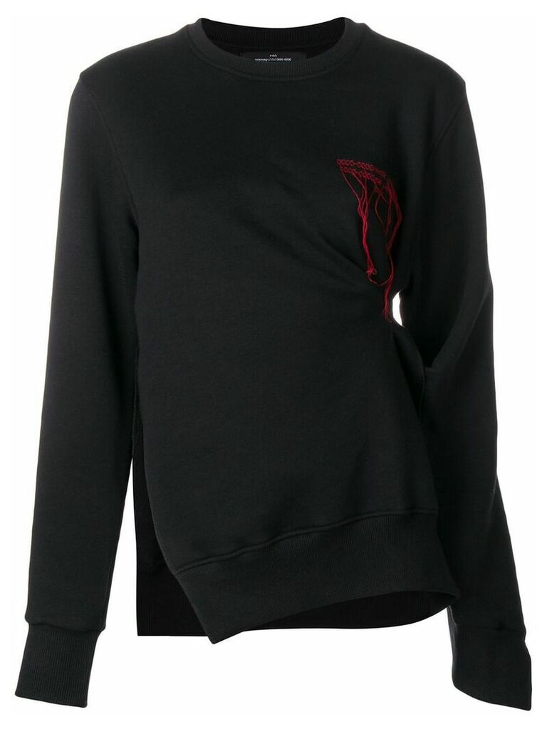 Rokh pinch detail sweater - Black
