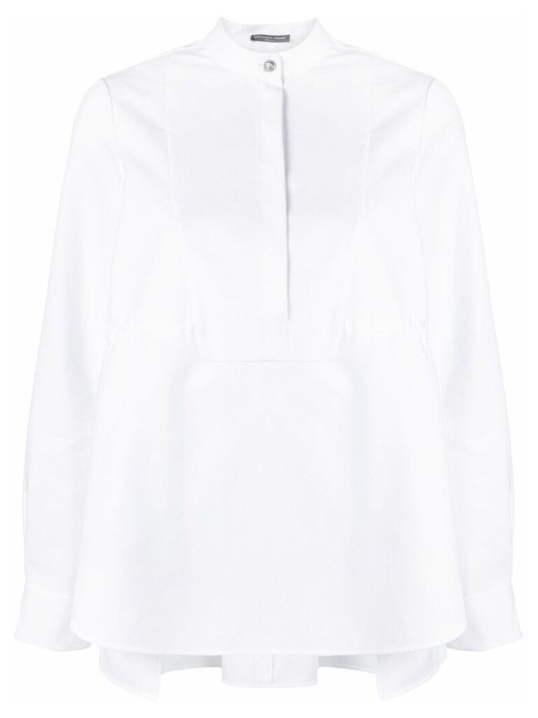 Alexander McQueen bib detail shirt - White