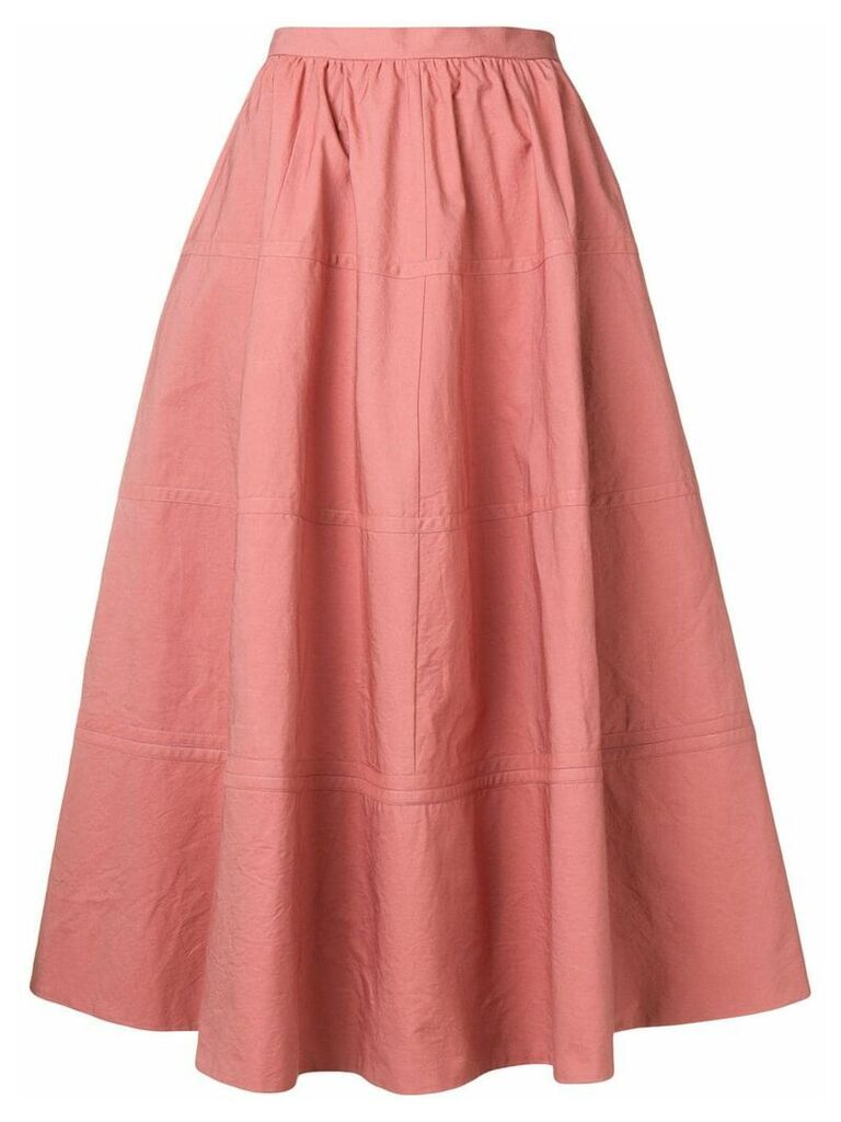 Bottega Veneta flared A-line skirt - PINK