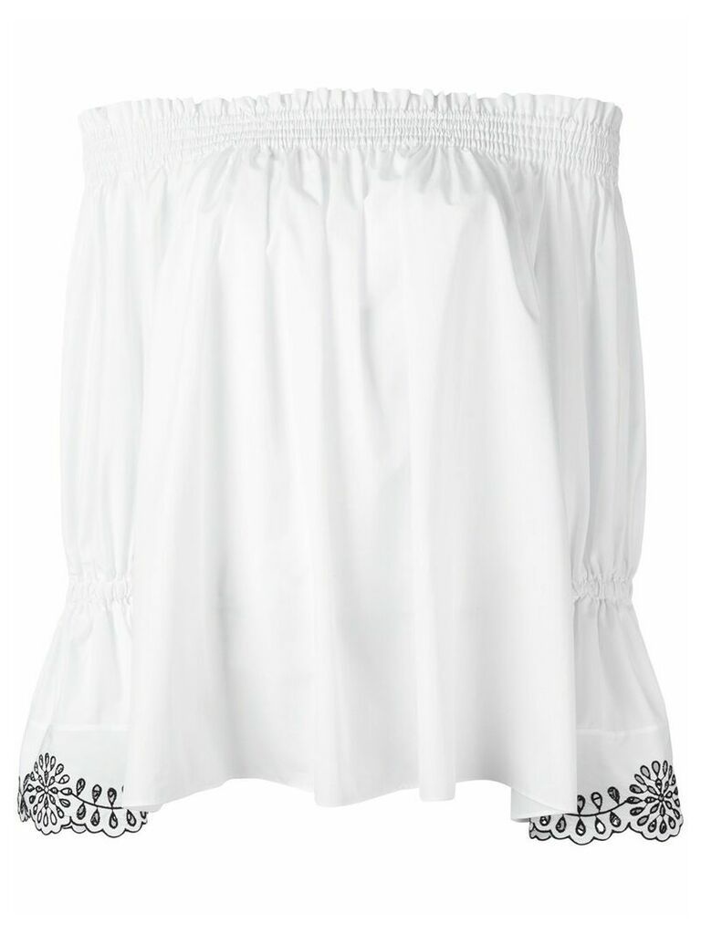 Alexander McQueen off the shoulder blouse - White