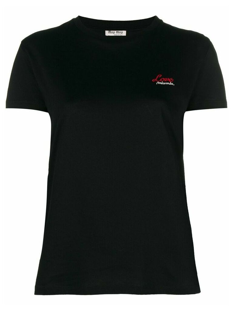 Miu Miu back detail T-shirt - Black