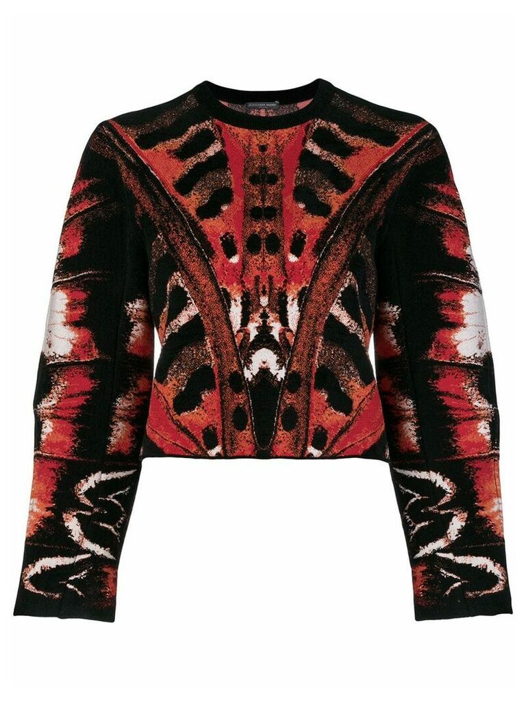 Alexander McQueen printed blouse - Black