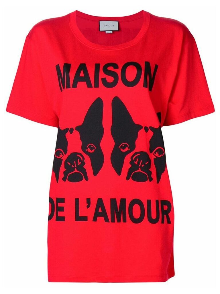 Gucci Maison de l'Amour T-shirt - Red